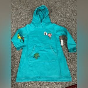 Girls Spotted Zebra Hooded Sweatshirt